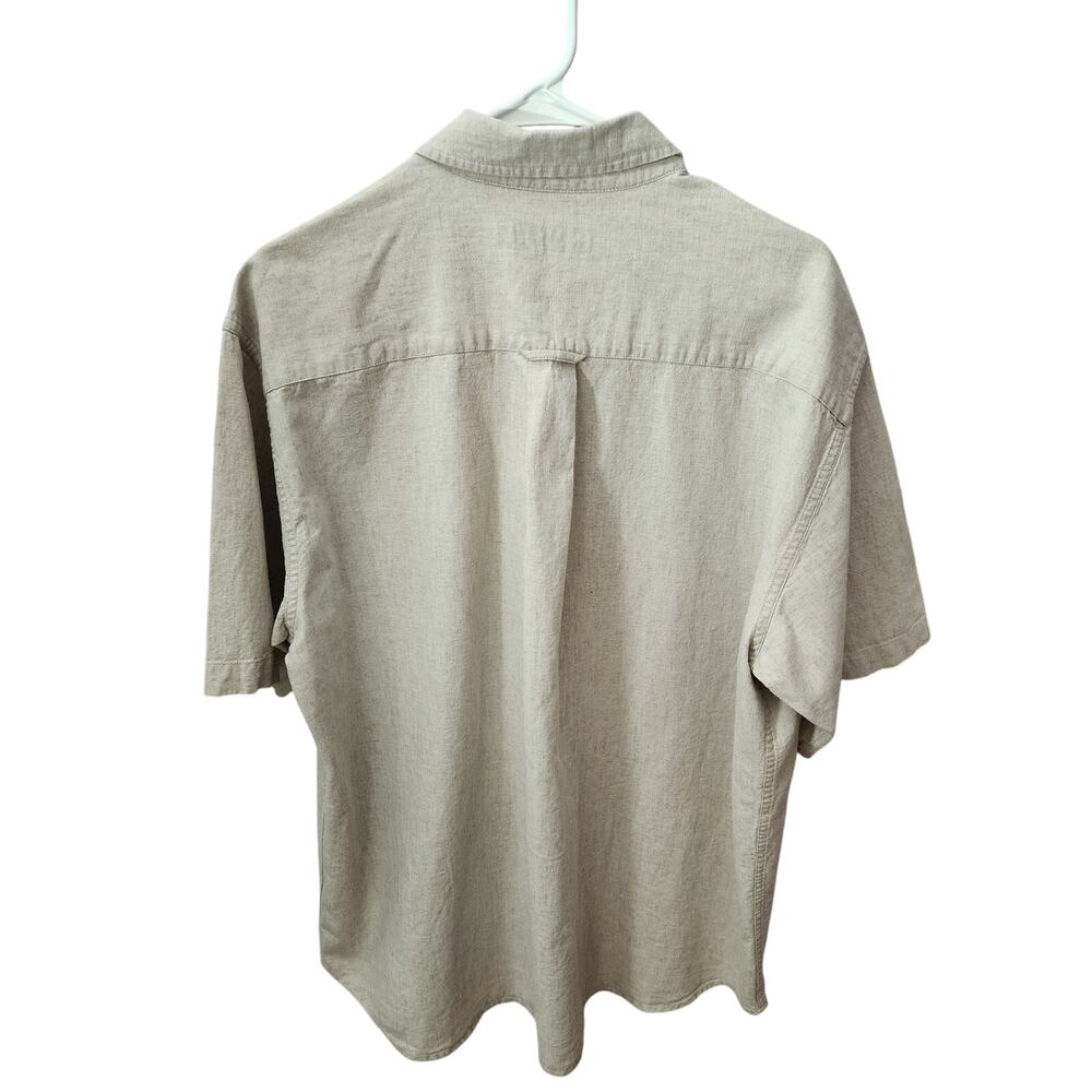 Covington Button Down Dress Shirt Mens Size Large Cream - Picture 2 of 8